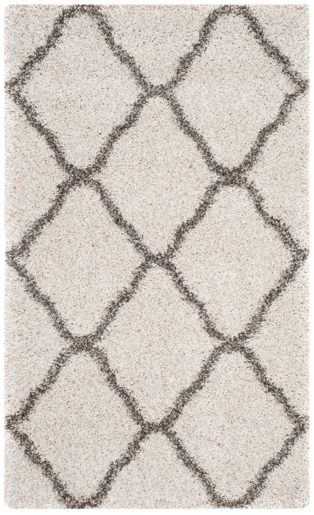 Hudson Shag Quatrefoil Ivory/Gray Area Rug - Image 5