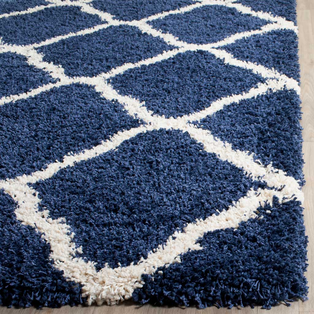 Hudson Shag Quatrefoil Navy/Ivory Area Rug - Image 7