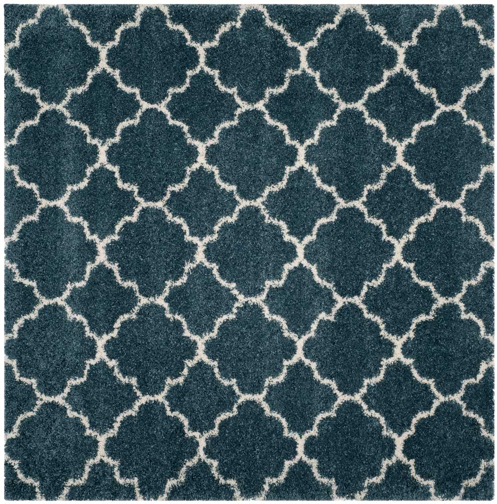 Hudson Shag Slate Blue/Ivory Area Rug - Image 2