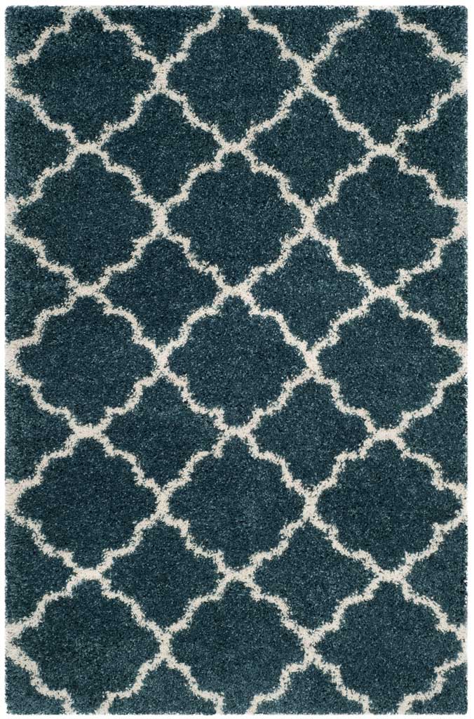 Hudson Shag Slate Blue/Ivory Area Rug - Image 3