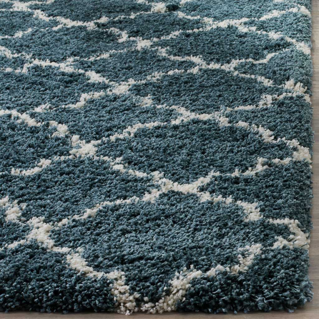 Hudson Shag Slate Blue/Ivory Area Rug - Image 5