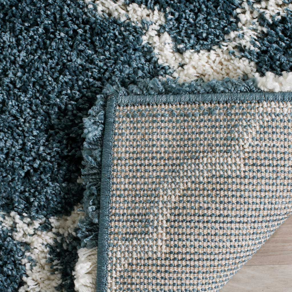 Hudson Shag Slate Blue/Ivory Area Rug - Image 7