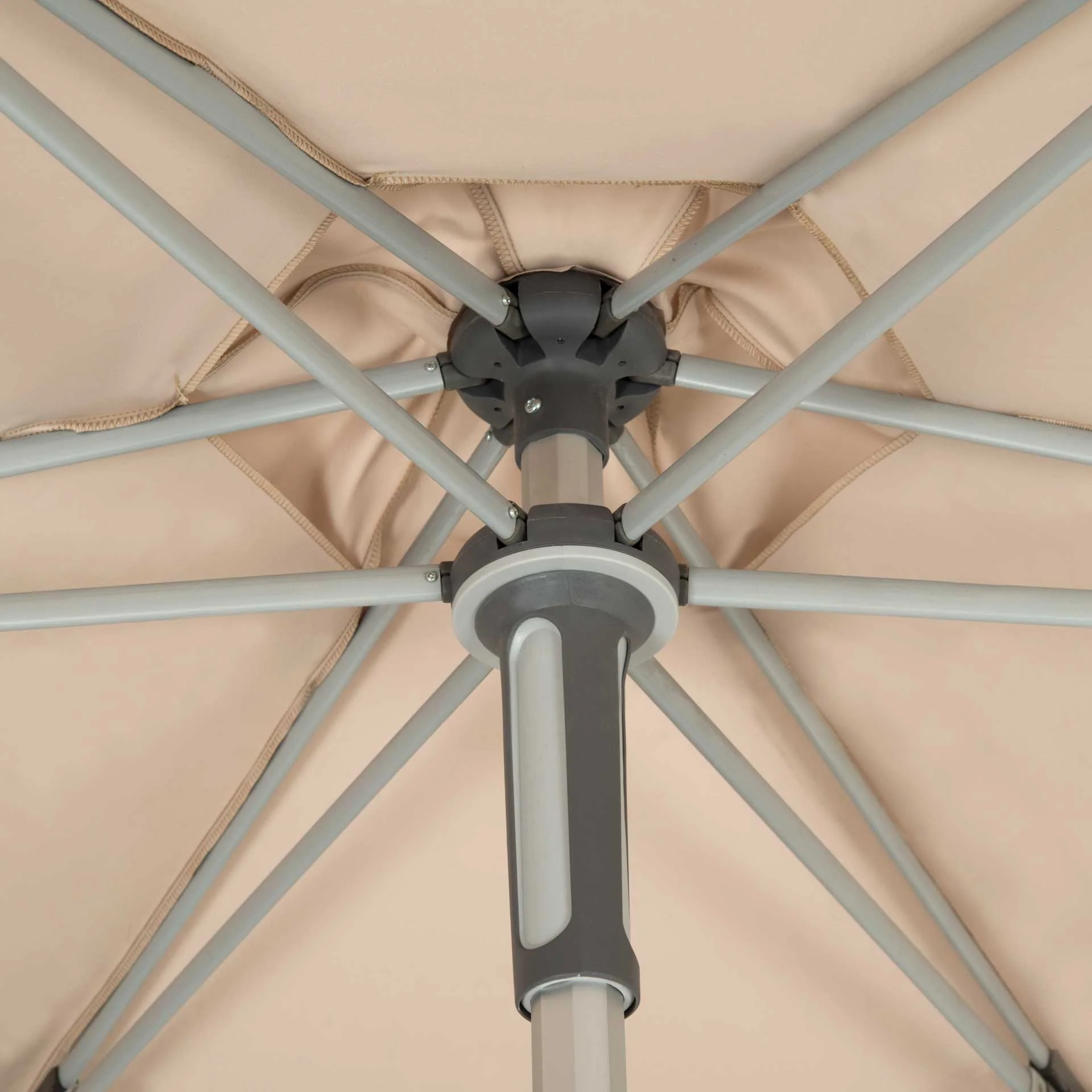Hugh Uv Resistant Easy Glide Market Umbrella Beige - Image 2