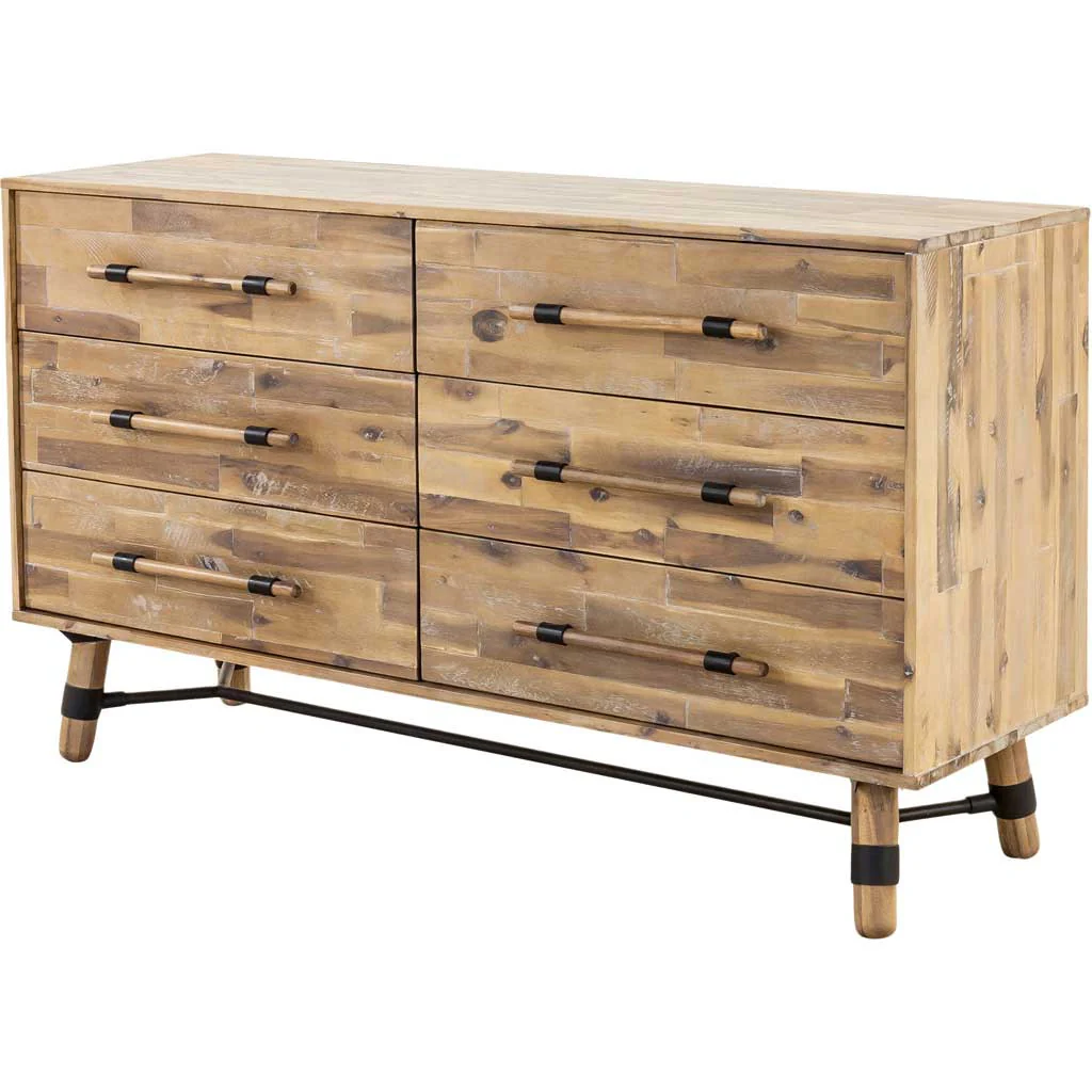 Huntington 6 Drawer Low Dresser - Image 3