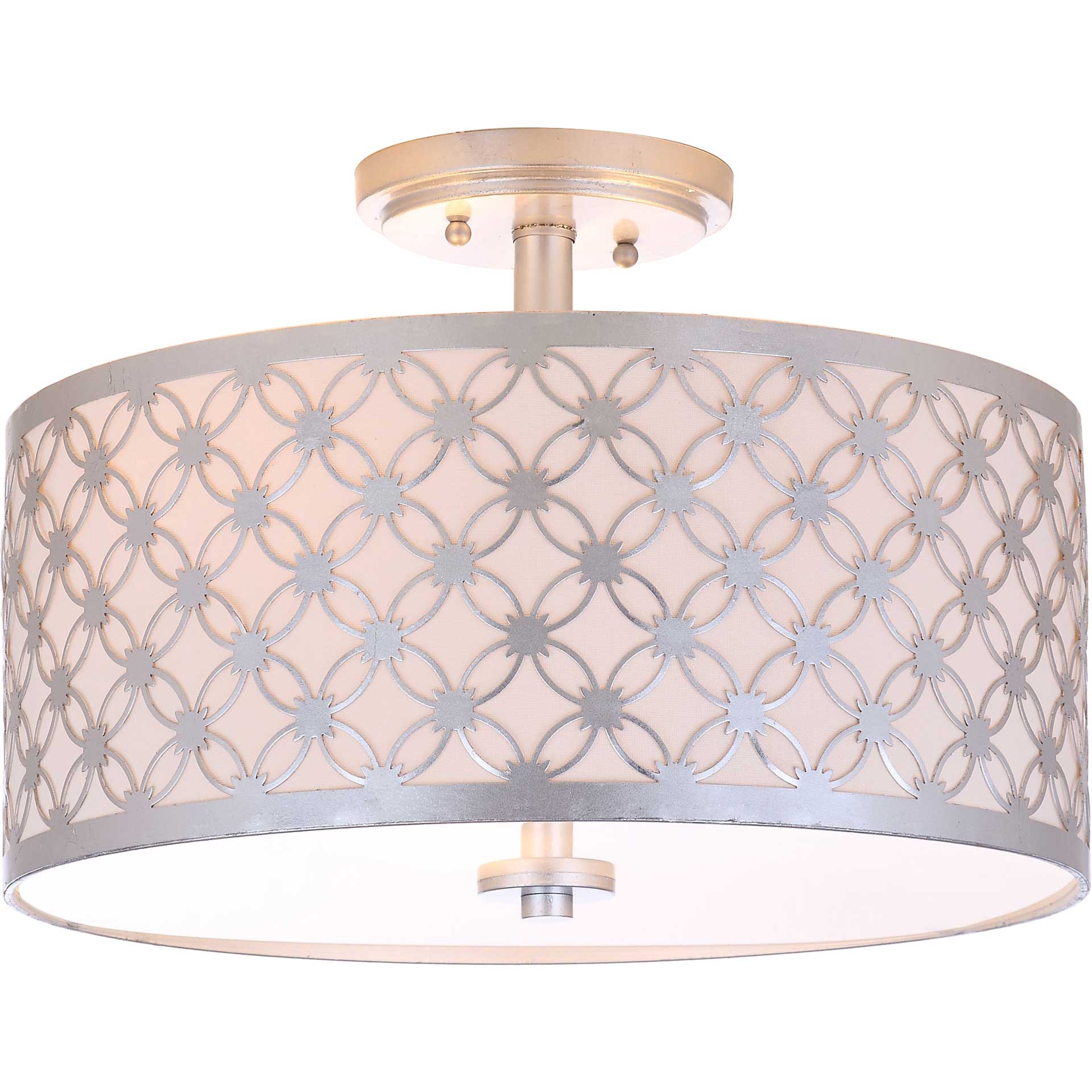 Huntley Silver Flush Mount Silver - Image 2