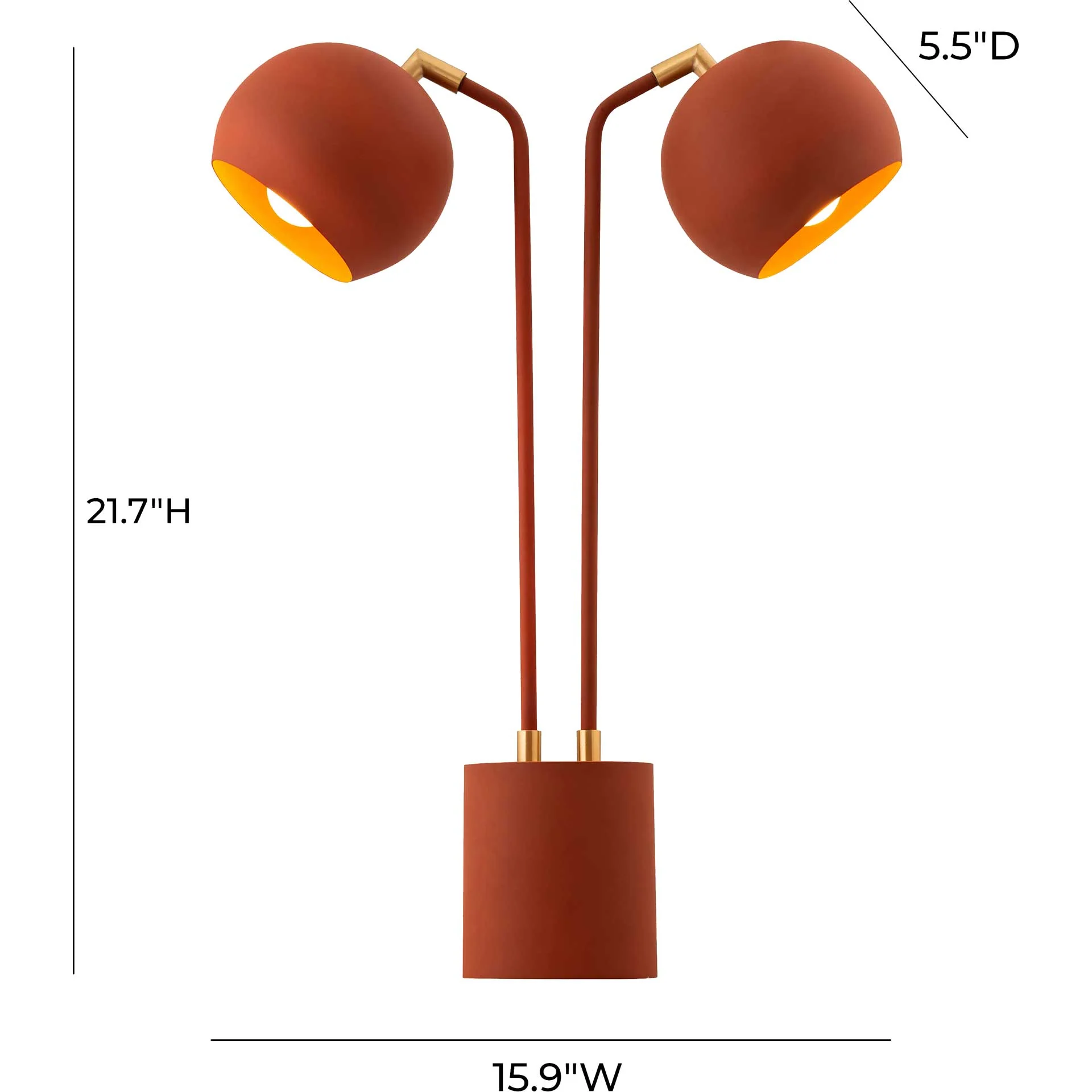 Hutch Table Lamp Red Terracotta - Image 7