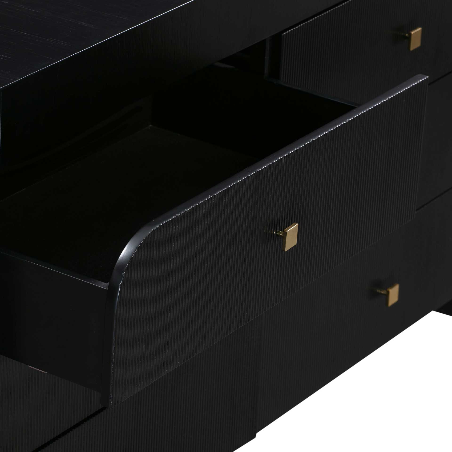 Hydra 6 Drawer Dresser Black - Image 5