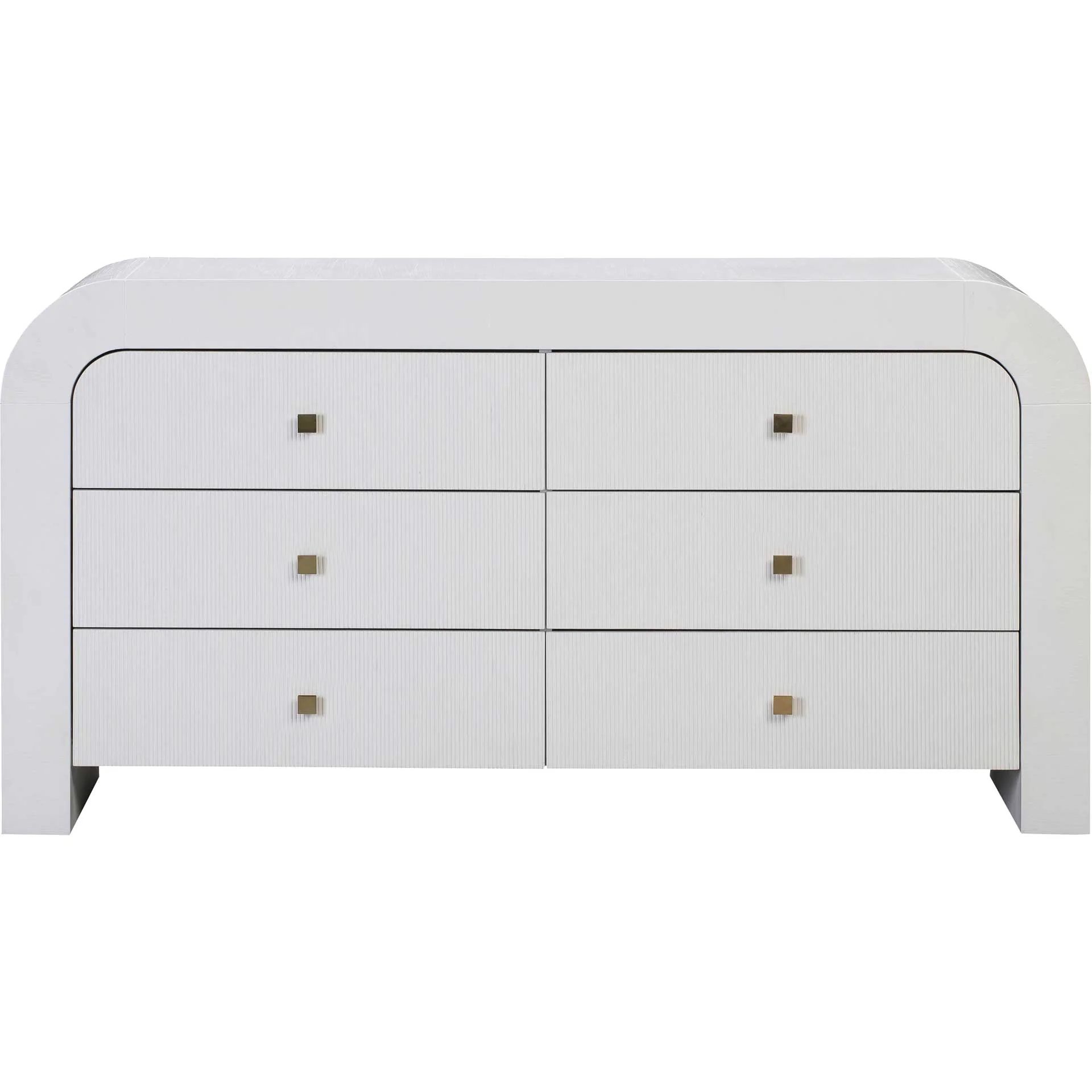 Hydra 6 Drawer Dresser White - Image 3