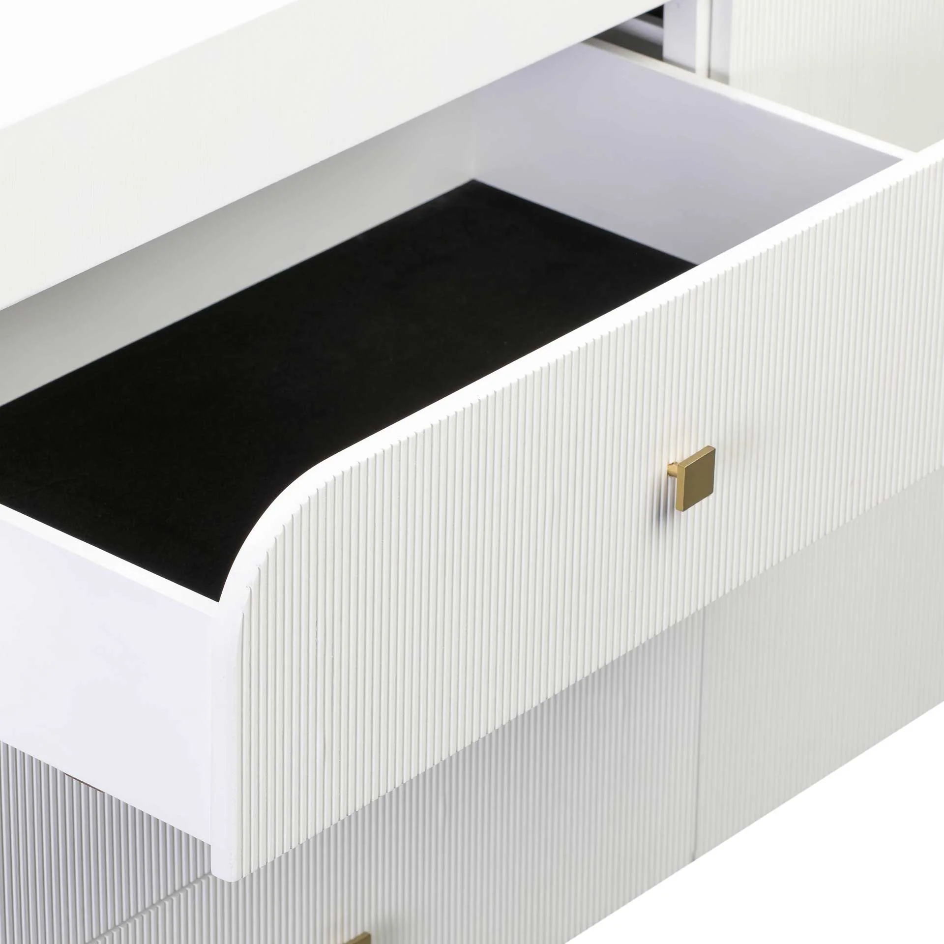 Hydra 6 Drawer Dresser White - Image 5