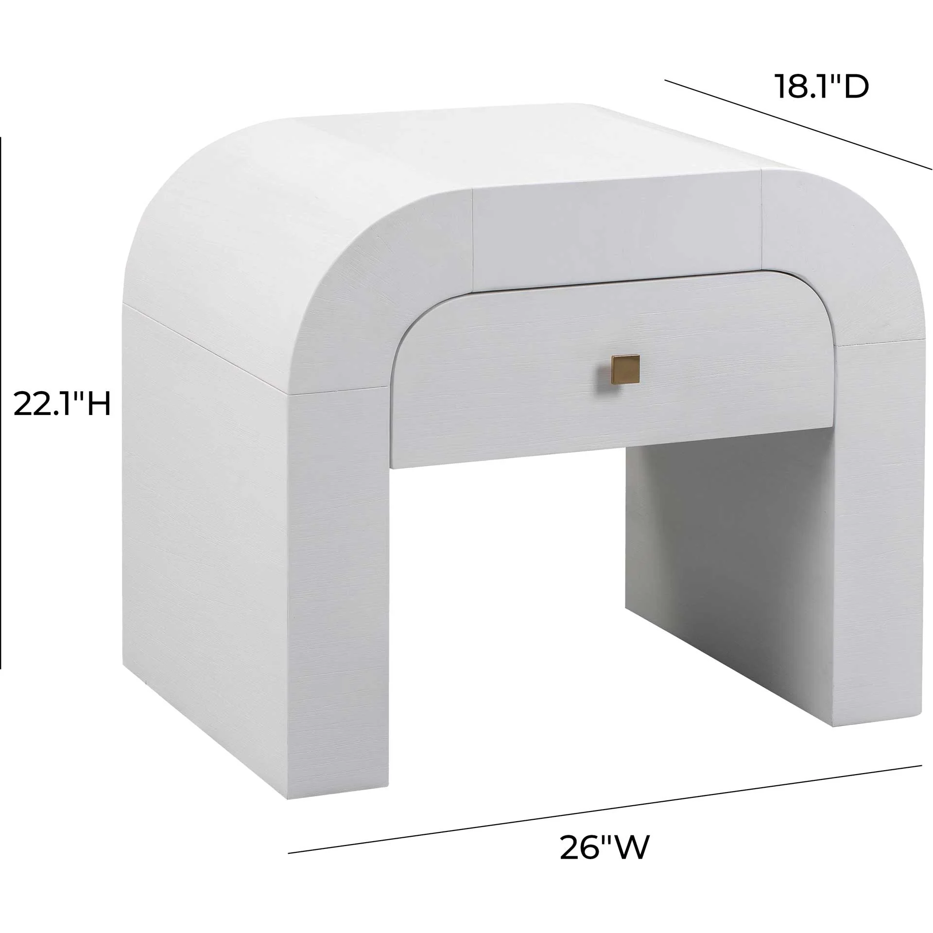 Hydra Nightstand White - Image 9