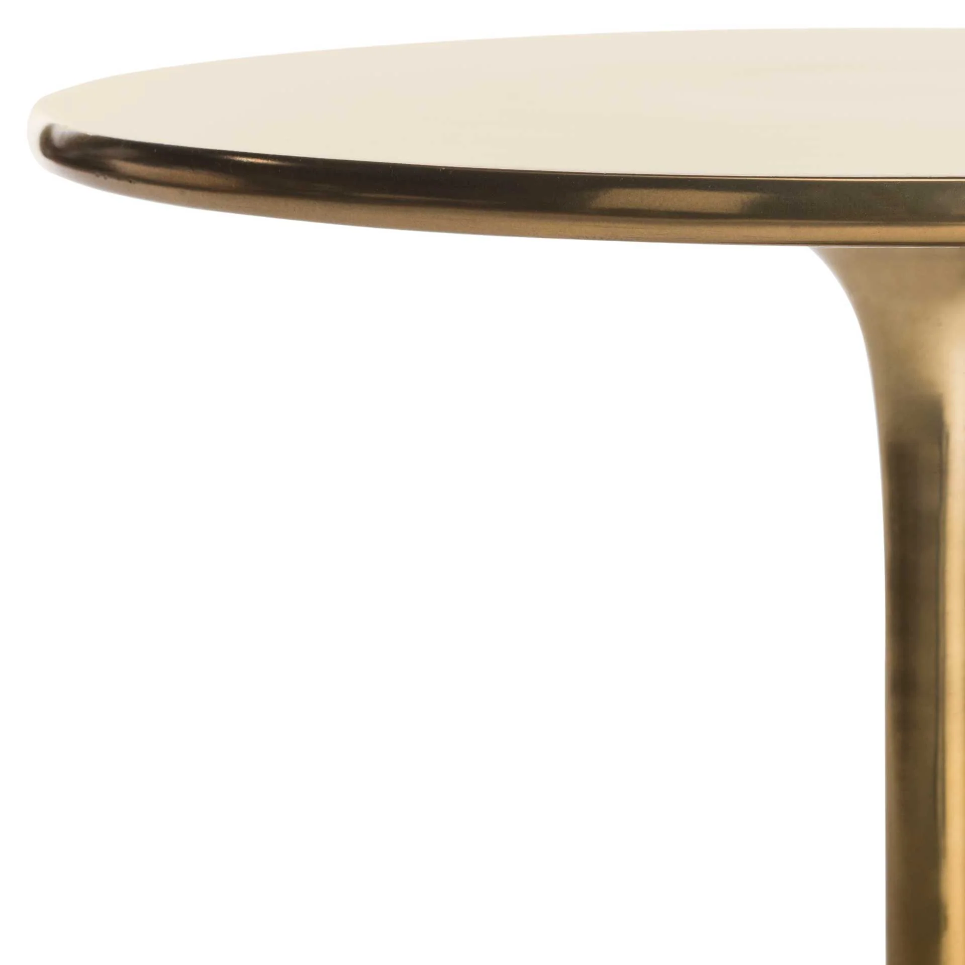 Hygge Round Side Table Antique Brass - Image 3