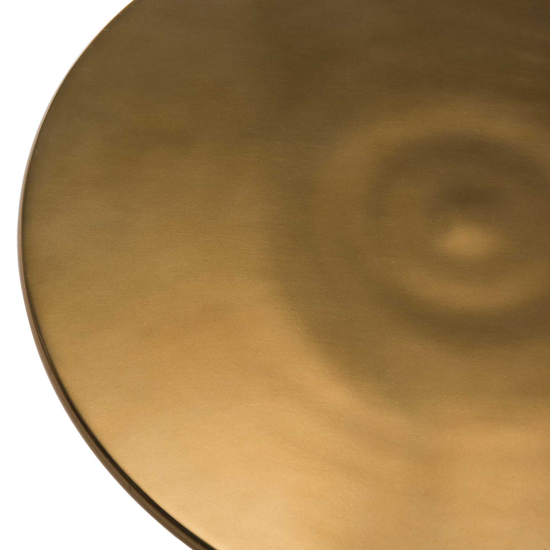 Hygge Round Side Table Antique Brass - Image 4