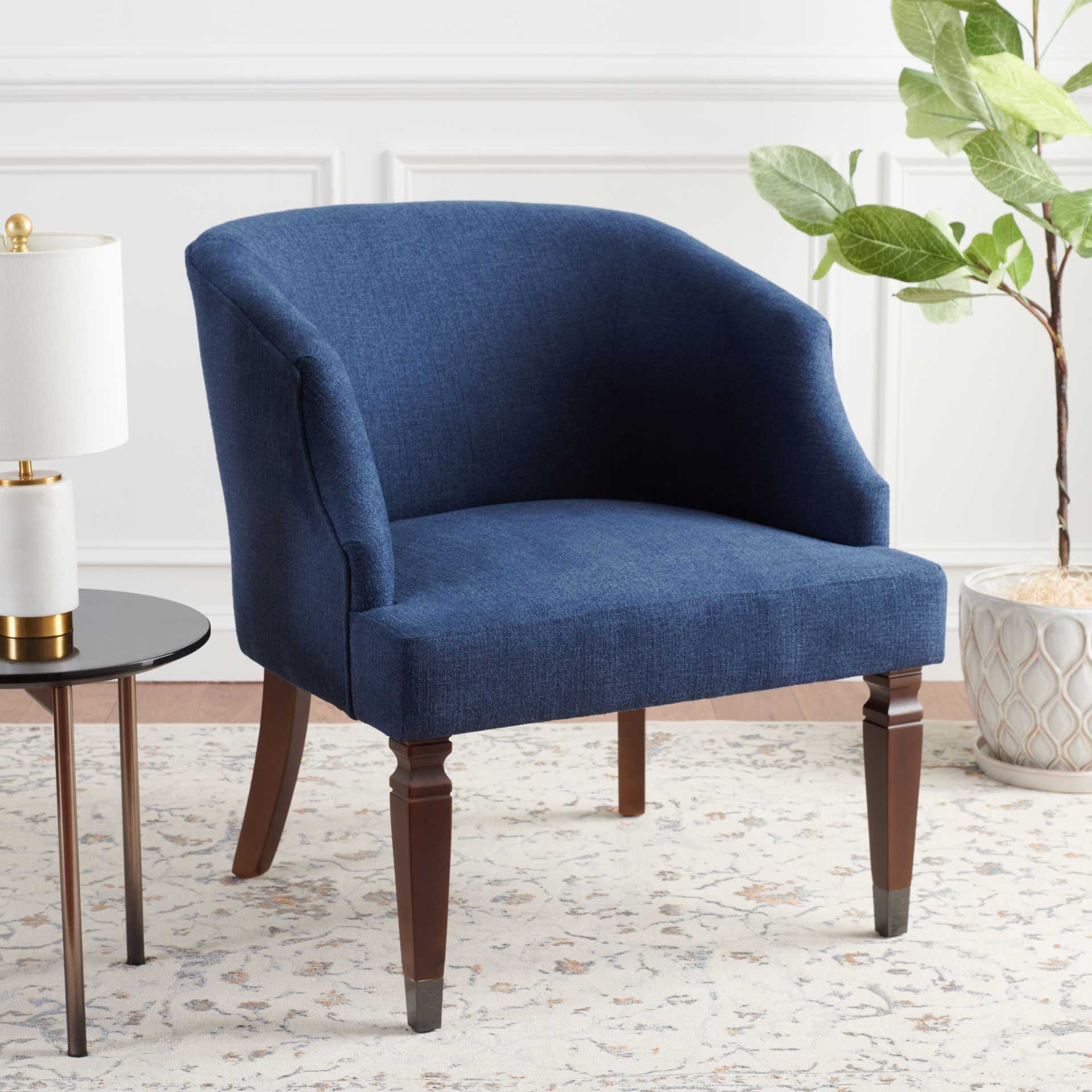 Ibaad Accent Chair Navy - Image 4
