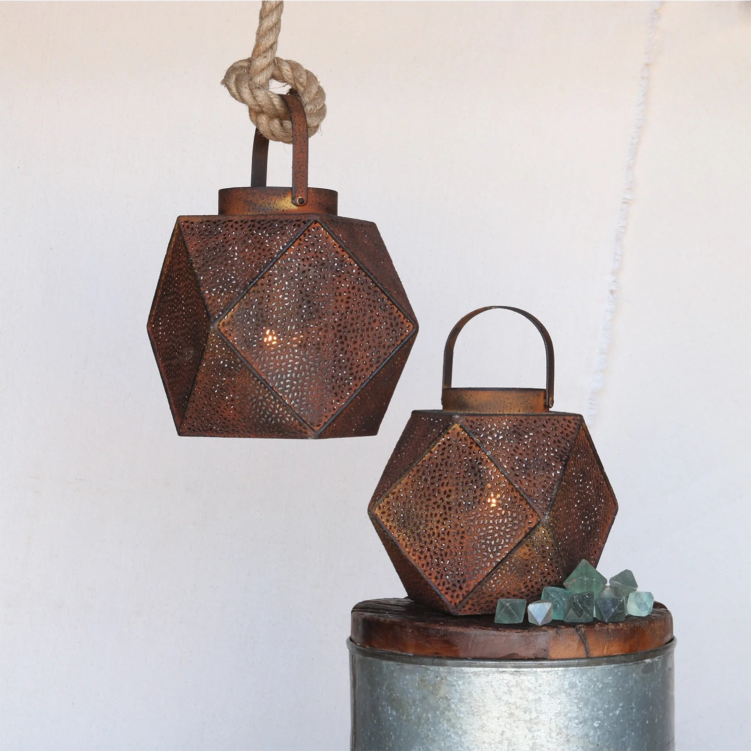 Icosahedron Metal Lantern - Image 5