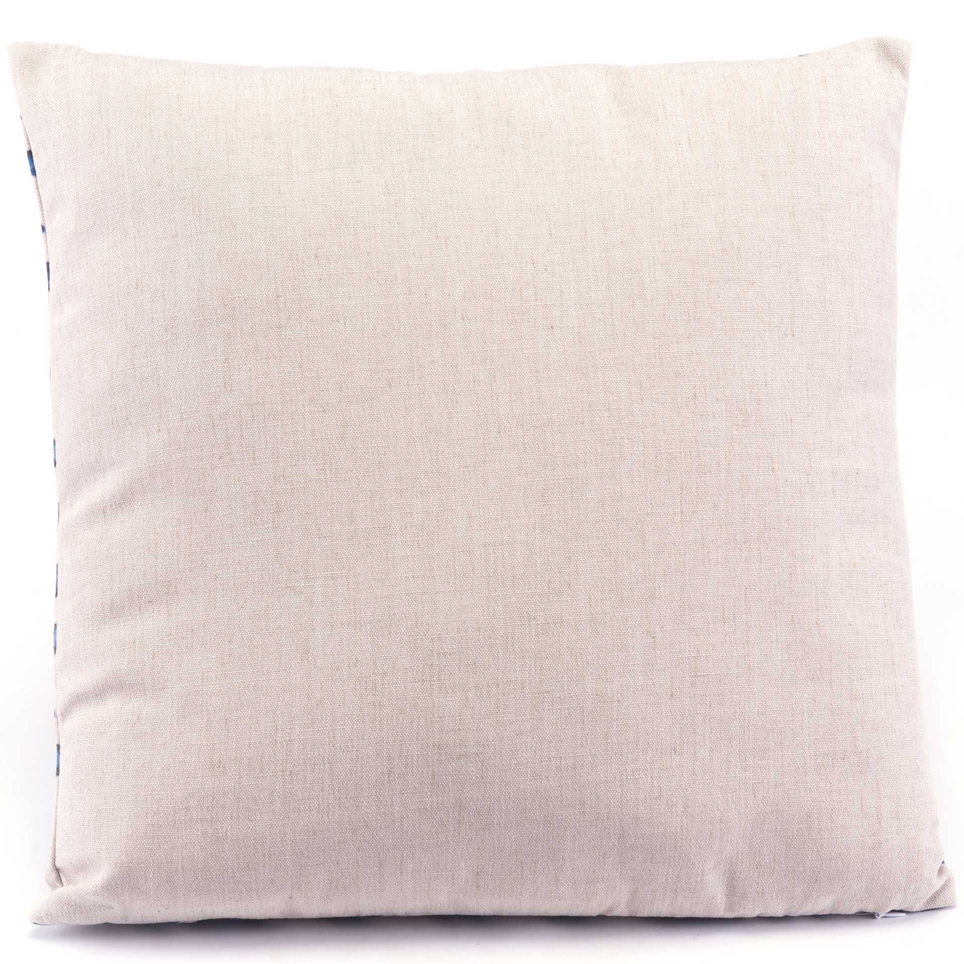Ikat Pillow 2 Blue/Natural - Image 3