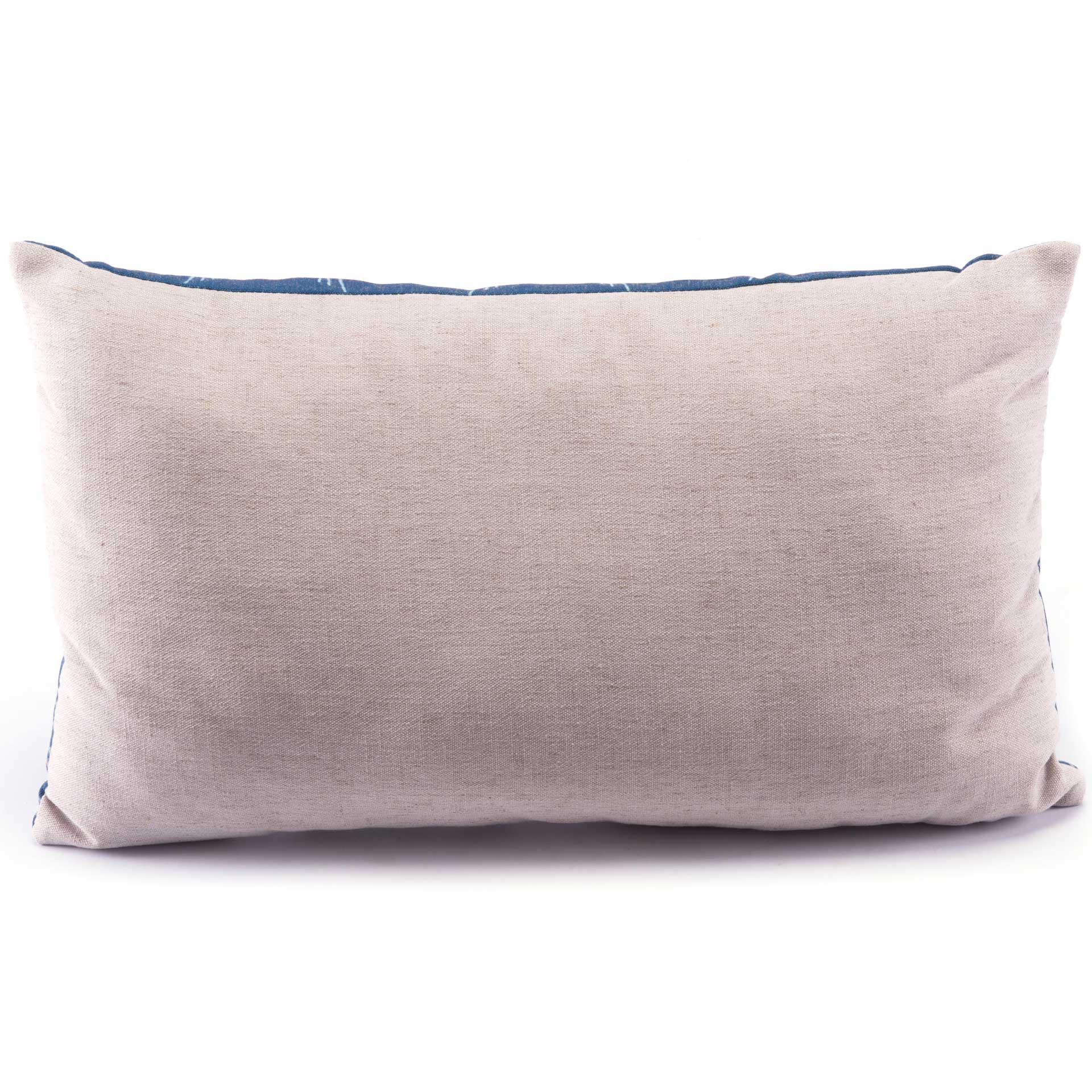 Ikat Pillow 3 Blue/Natural - Image 3