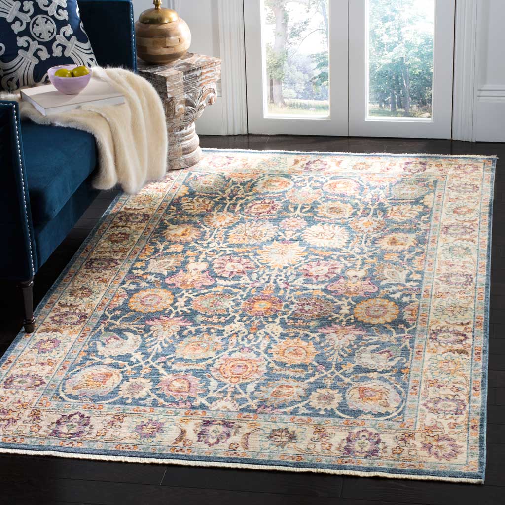 Illusion Blue/Creme Area Rug - Image 4