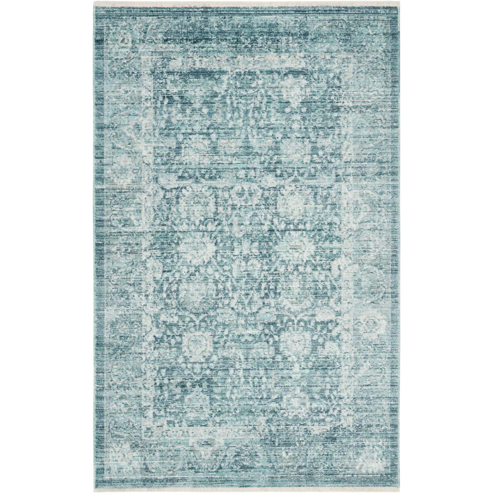 Illusion Blue/Ivory Area Rug - Image 3