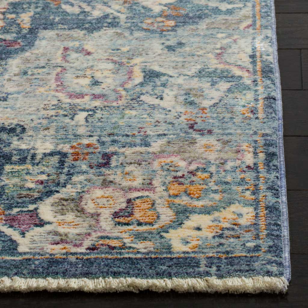 Illusion Cream/Blue Area Rug - Image 2