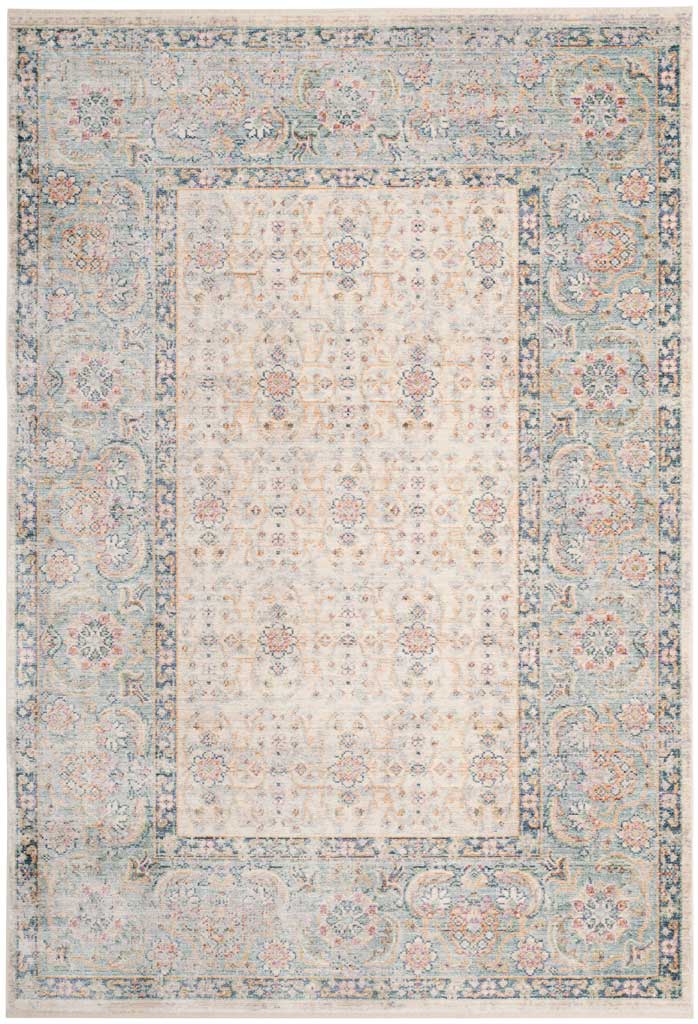 Illusion Cream/Light Blue Area Rug - Image 2