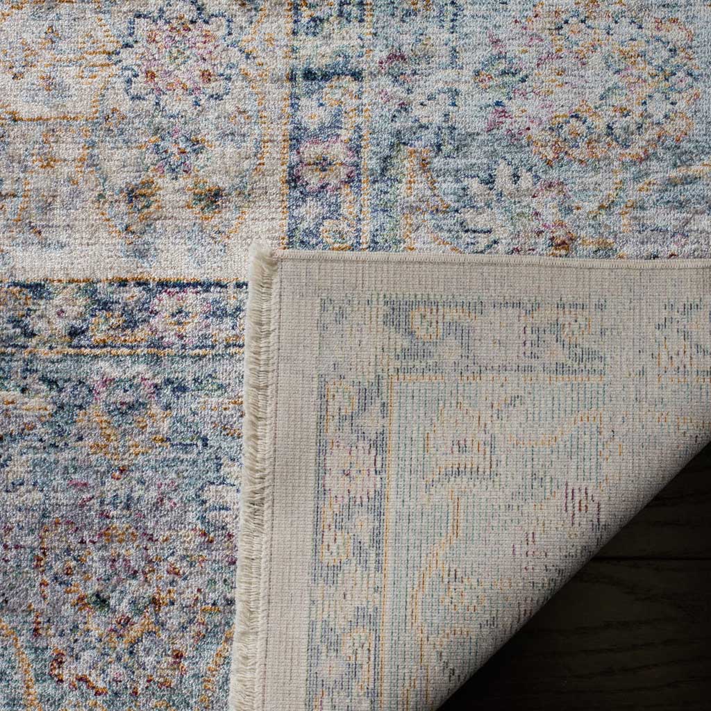 Illusion Cream/Light Blue Area Rug - Image 4