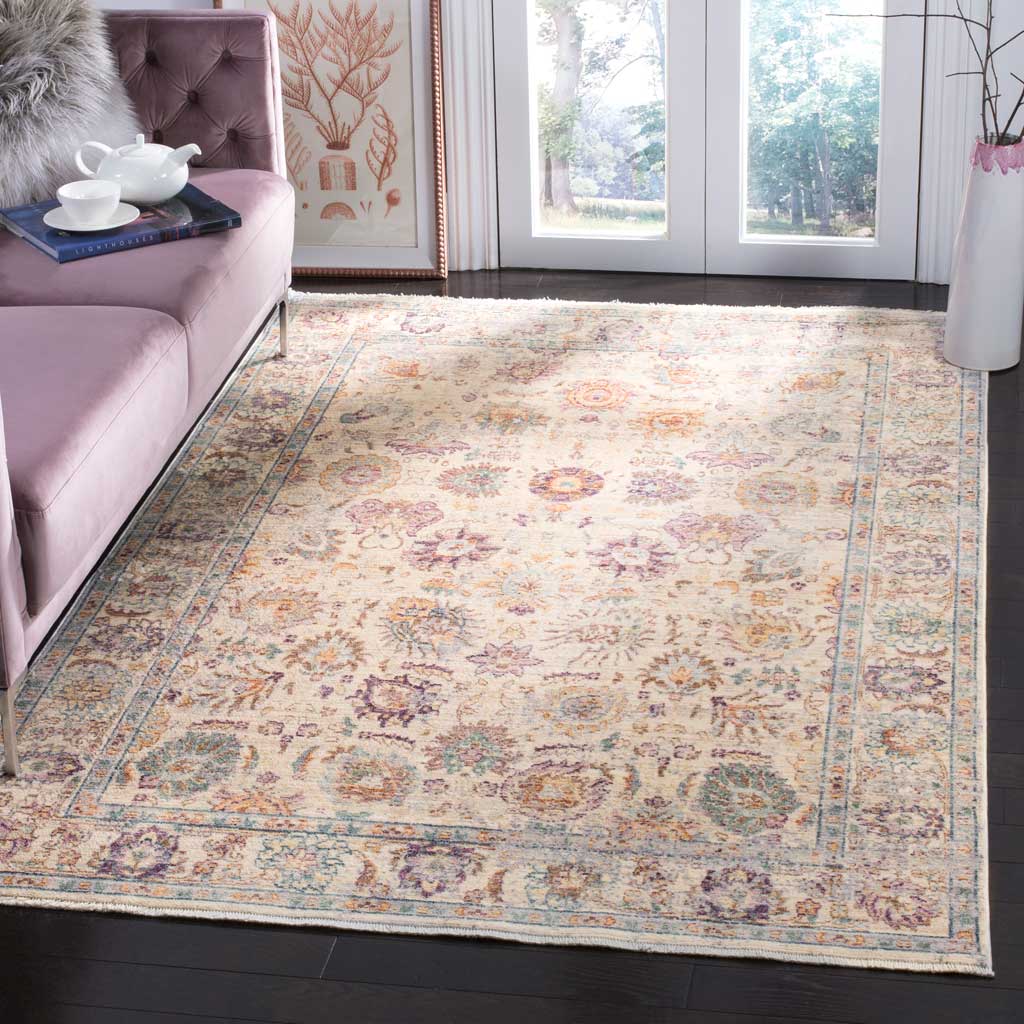 Illusion Cream/Purple Area Rug - Image 4