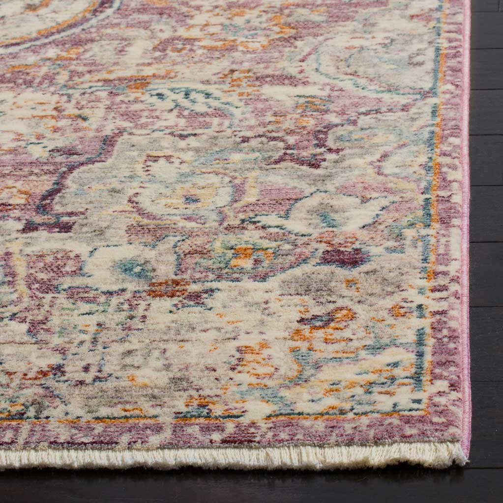 Illusion Cream/Rose Area Rug - Image 2