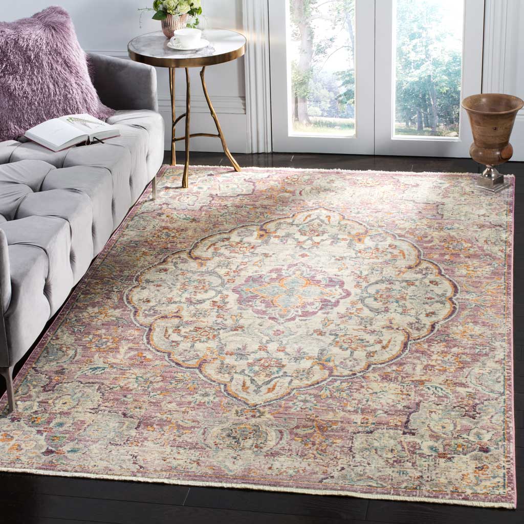 Illusion Cream/Rose Area Rug - Image 4