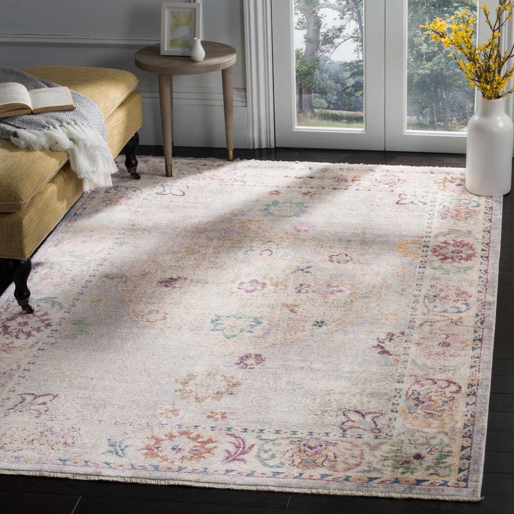 Illusion Light Gray/Cream Area Rug - Image 4