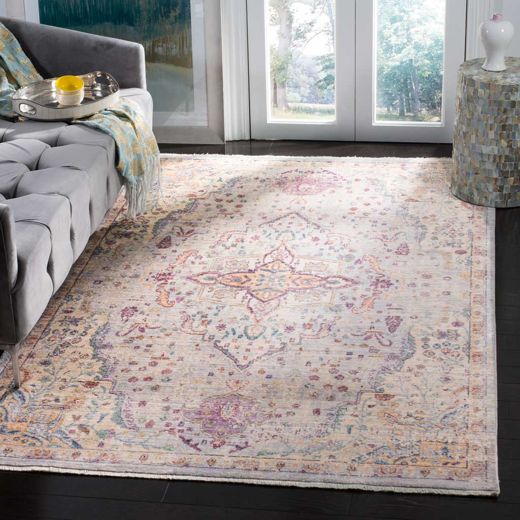 Illusion Lilac/Light Gray Area Rug - Image 4