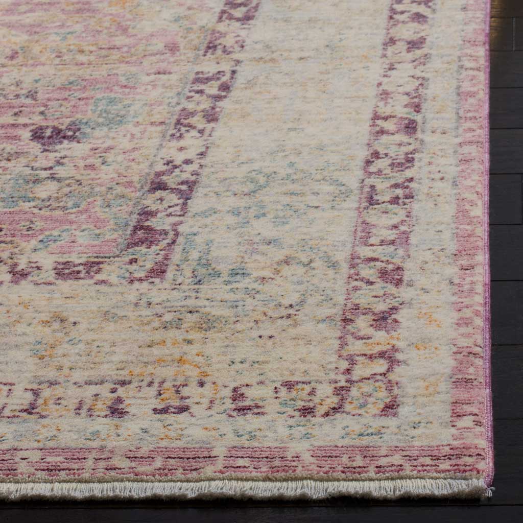 Illusion Rose/Light Gray Area Rug - Image 3