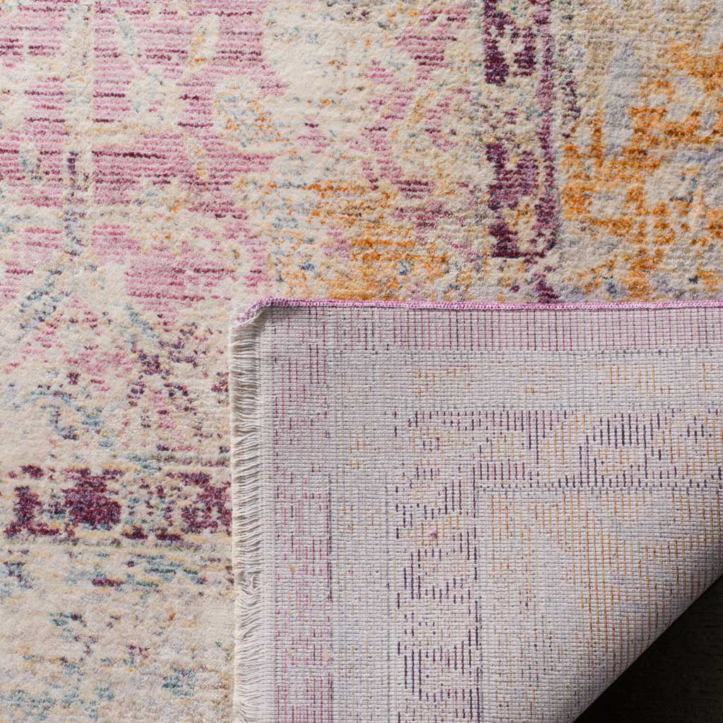 Illusion Rose/Light Gray Area Rug - Image 4