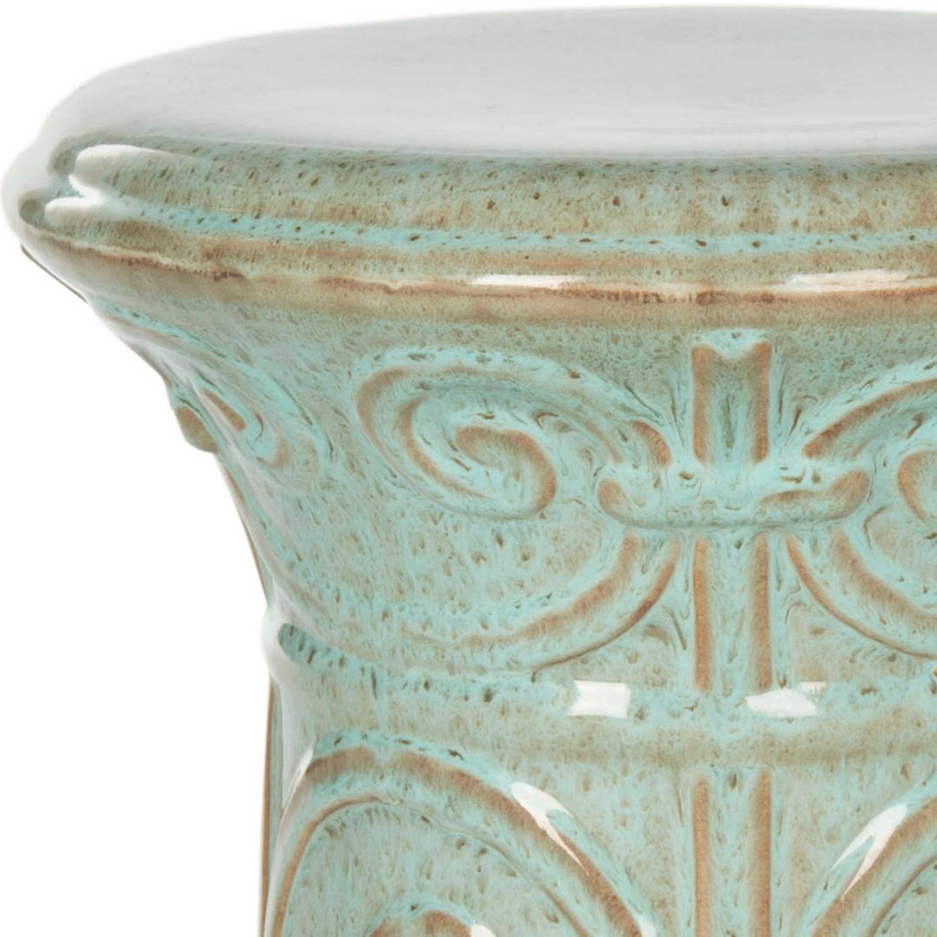 Imperial Garden Stool Blue - Image 2