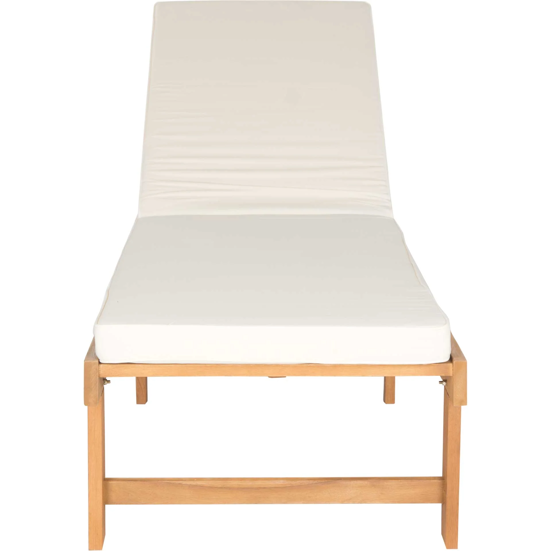 Inaki Chaise Lounge Chair Teak Brown/Beige - Image 2