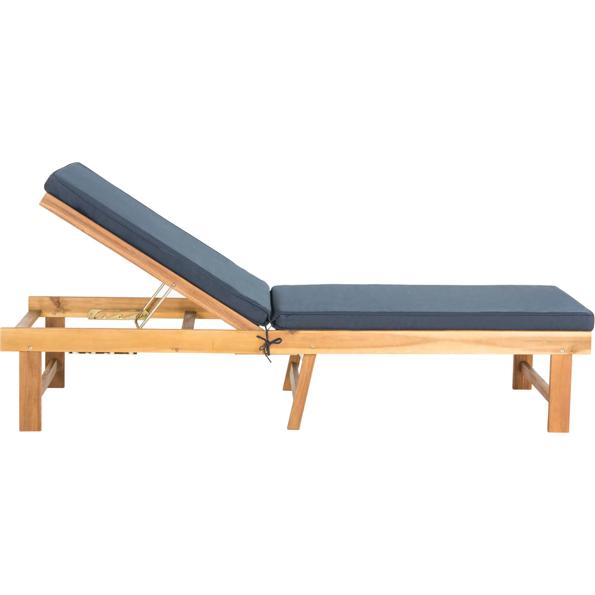 Inaki Chaise Lounge Chair Teak Brown/Navy - Image 2