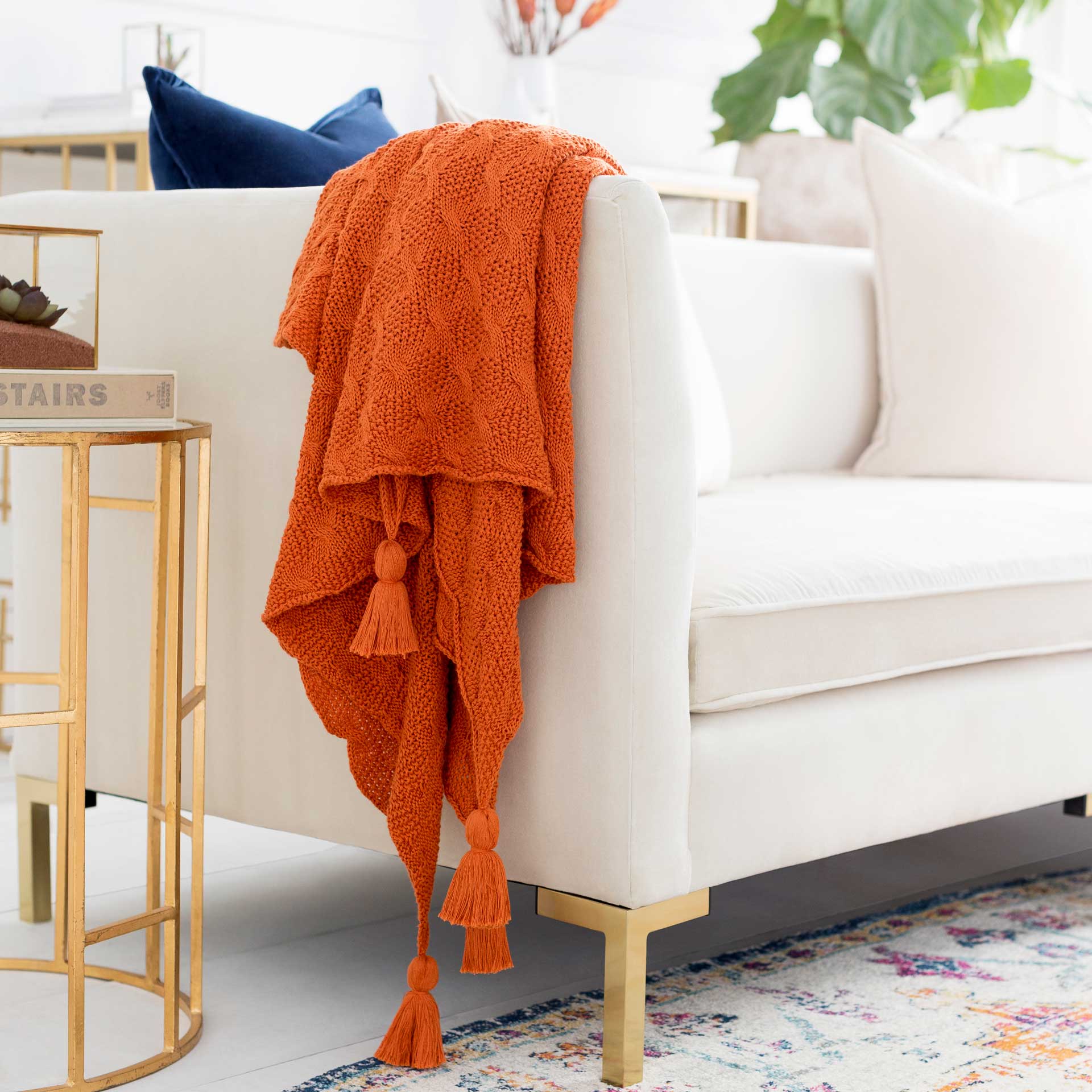 Inara Throw Bright Orange - Image 2