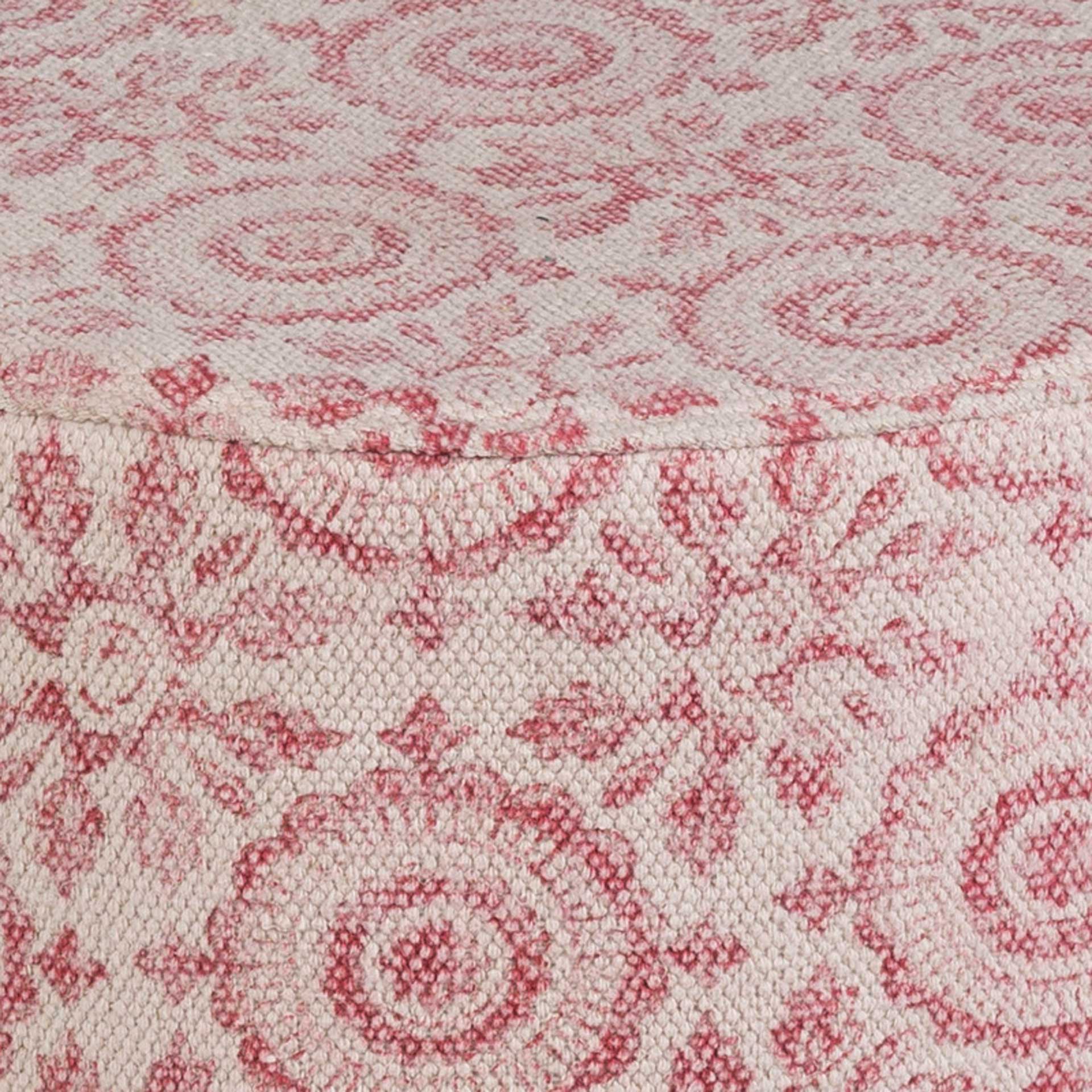 Inaya Stool Bright Pink/White - Image 2