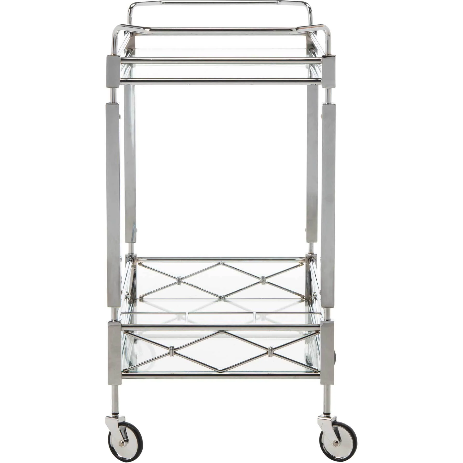 Inca 2 Tier Rectangle Bar Cart - Image 3