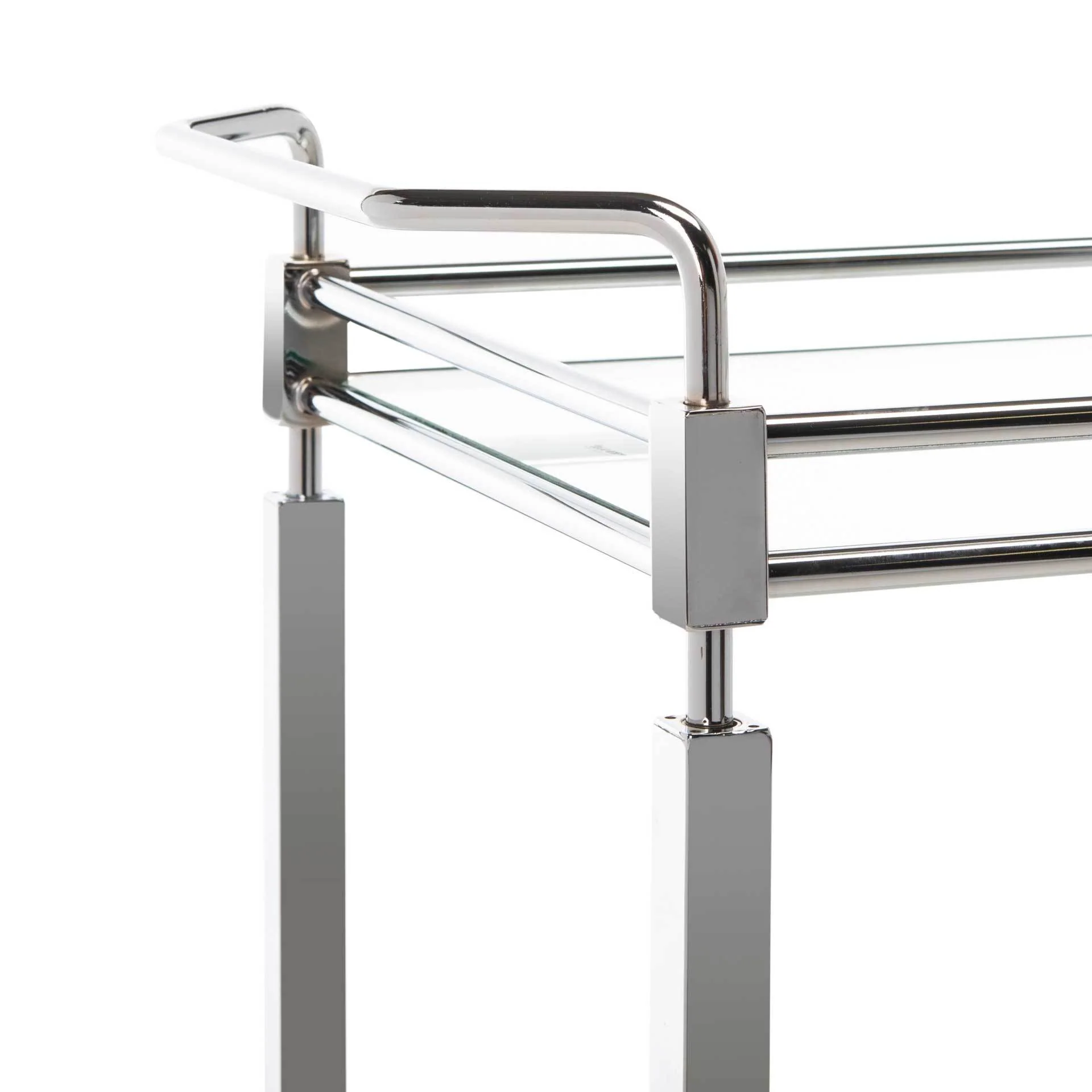 Inca 2 Tier Rectangle Bar Cart - Image 4