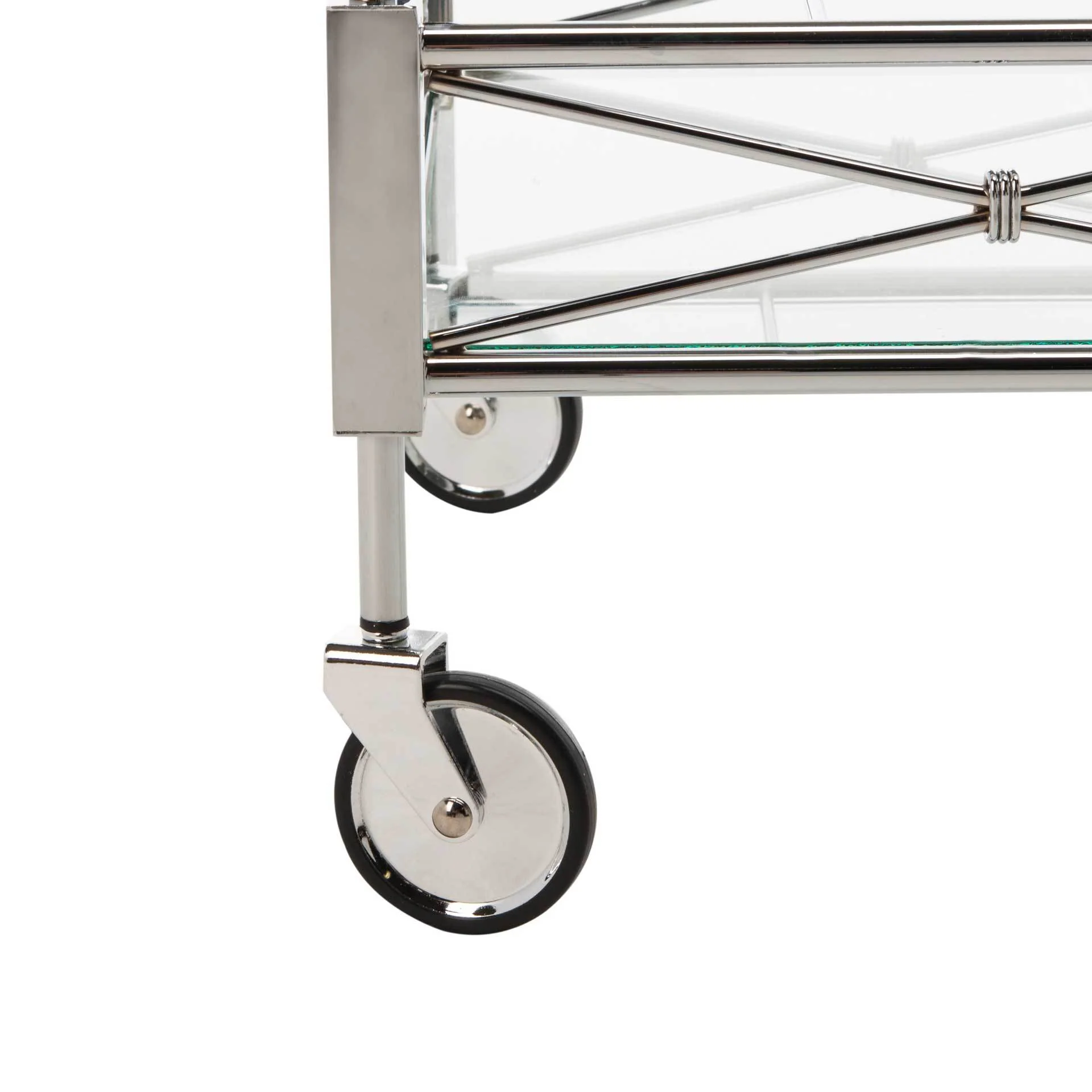 Inca 2 Tier Rectangle Bar Cart - Image 5