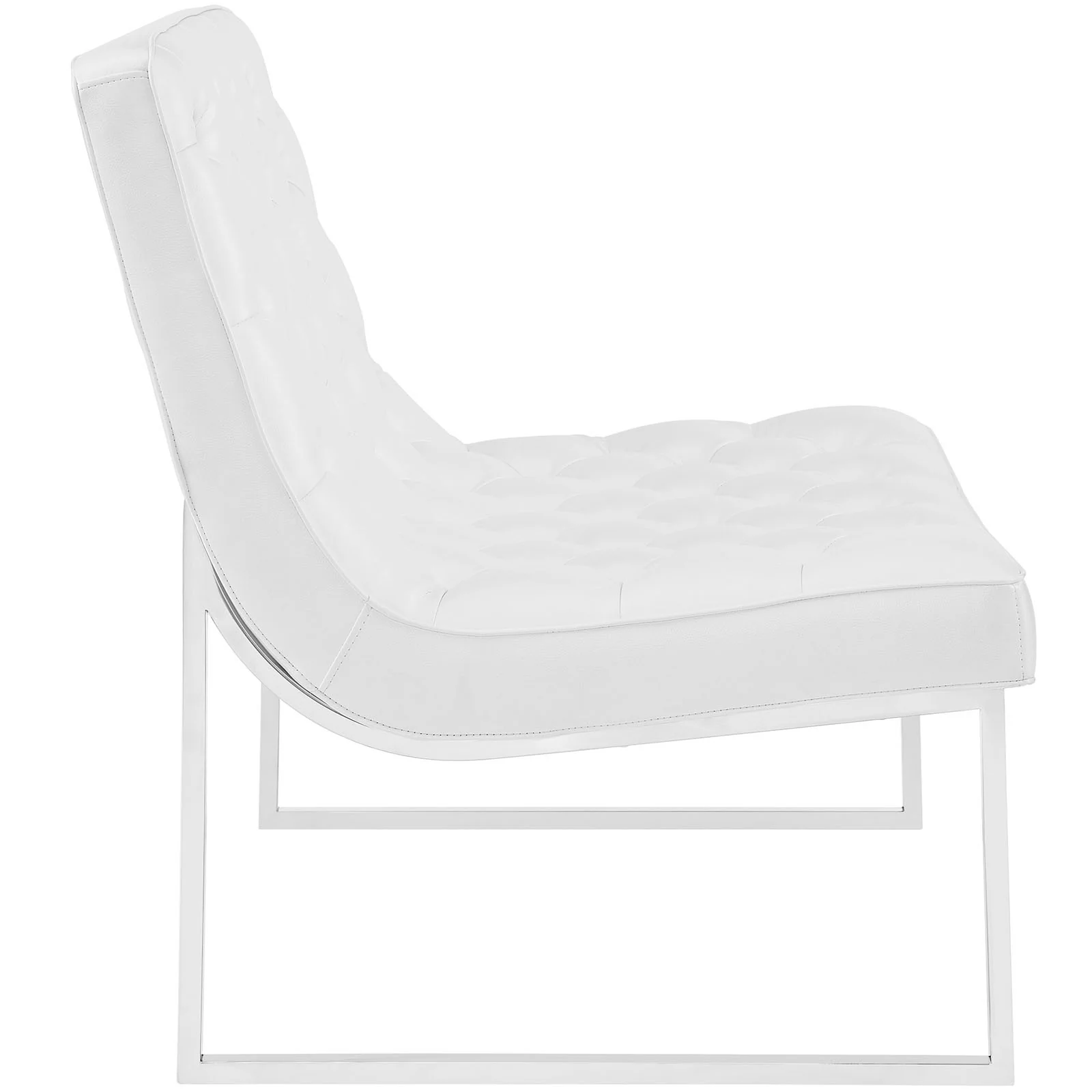 Indiana Memory Foam Lounge Chair White - Image 2