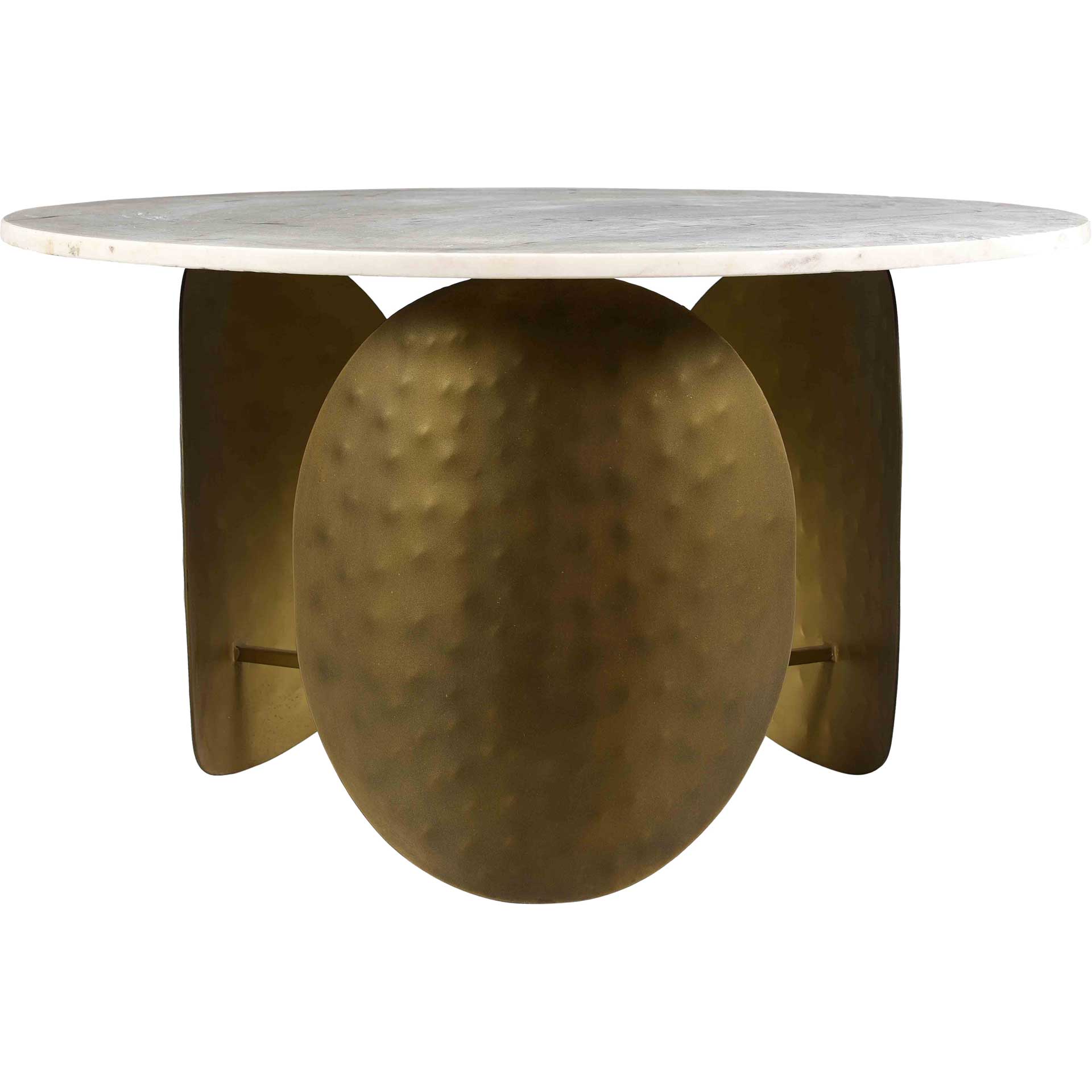 Ingrid Marble Coffee Table Antique Brass - Image 2