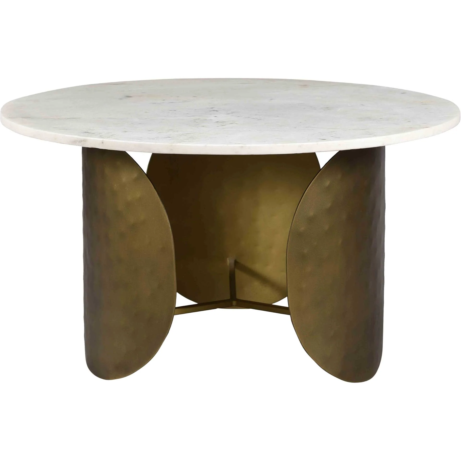Ingrid Marble Coffee Table Antique Brass - Image 3