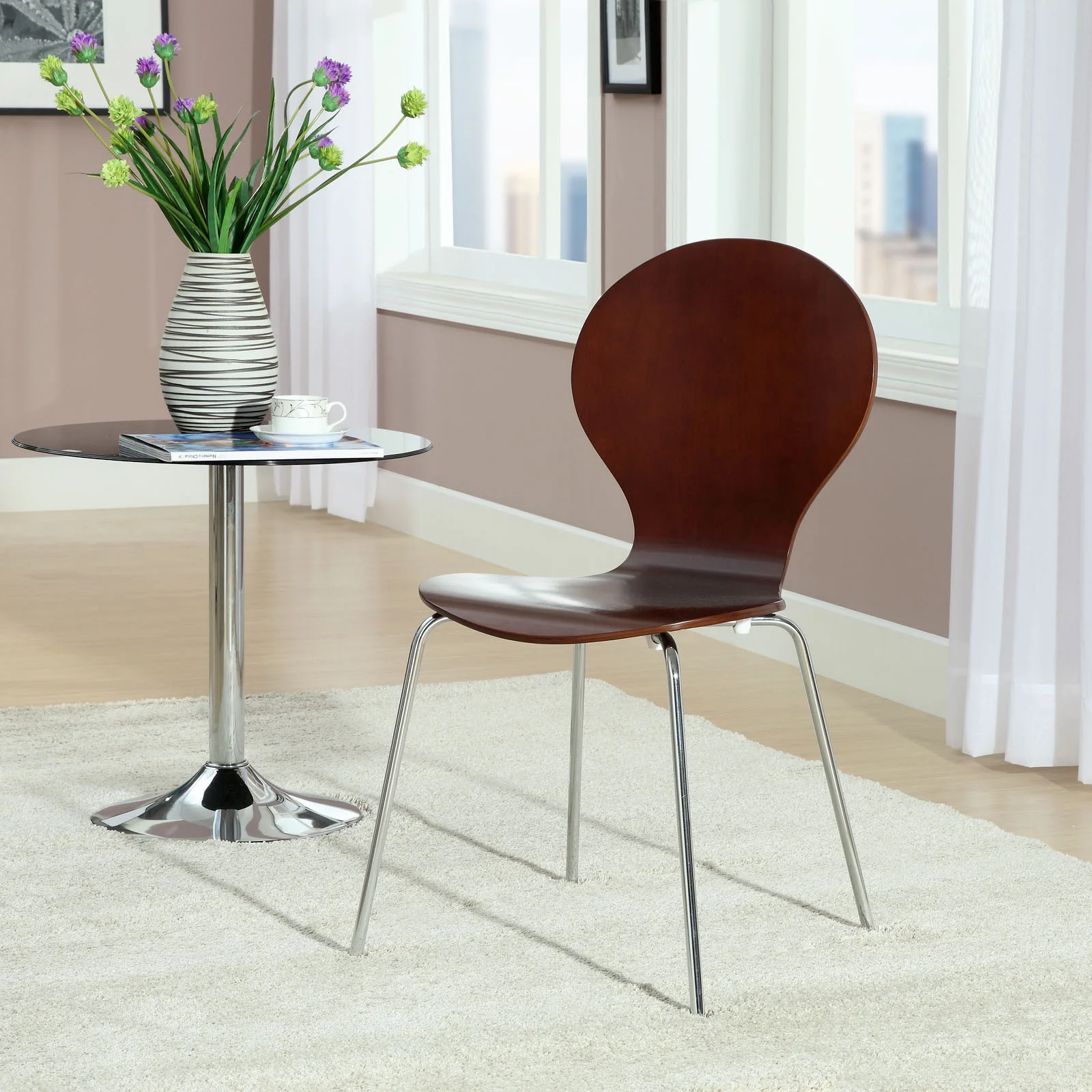 Inter Side Chair Wenge - Image 4
