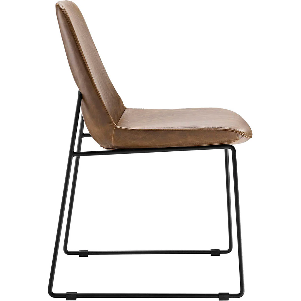 Invitation Dining Vinyl Side Chair Brown - Image 2