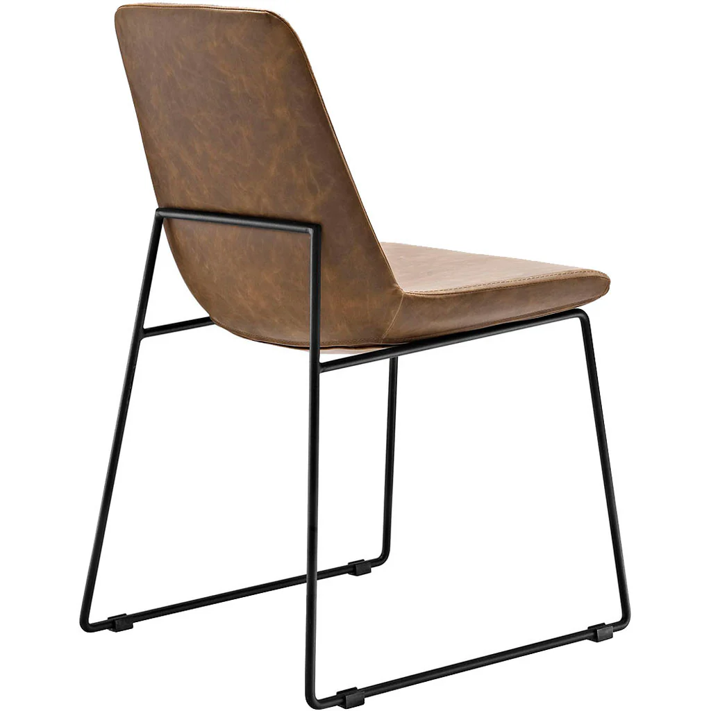 Invitation Dining Vinyl Side Chair Brown - Image 3