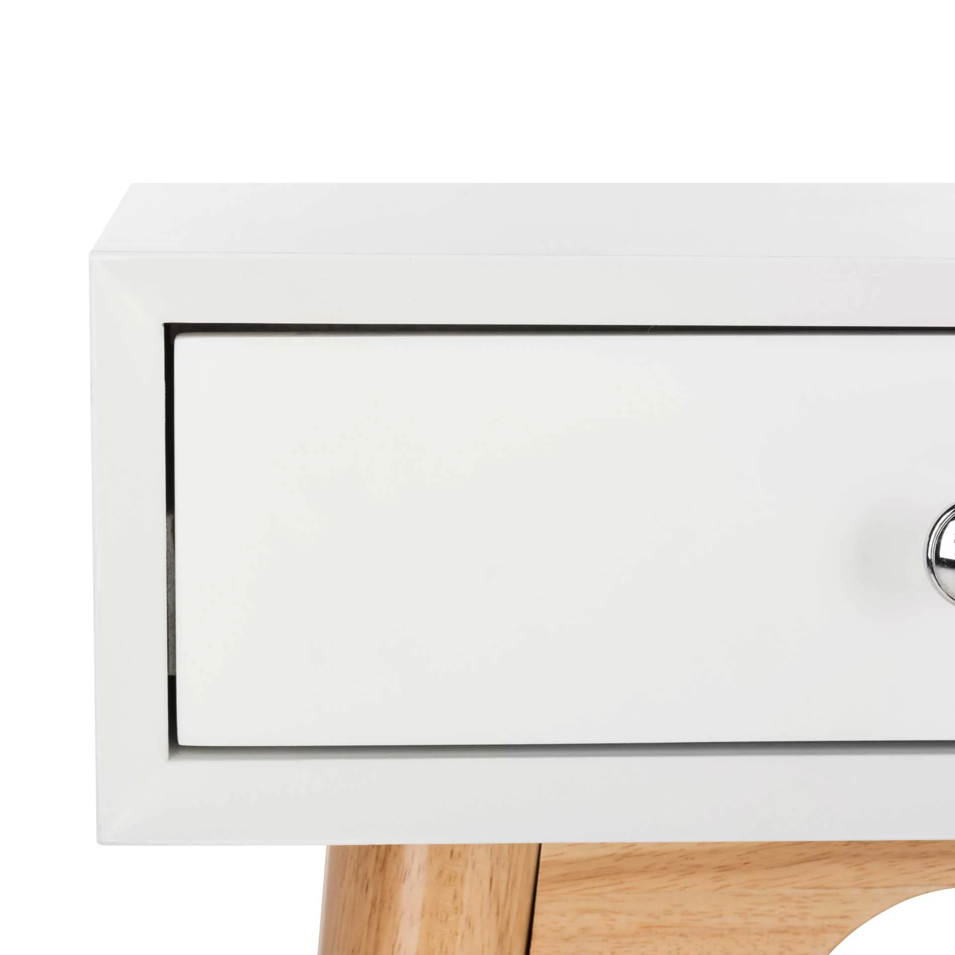 Isaiah Modern Desk White/Natural - Image 4