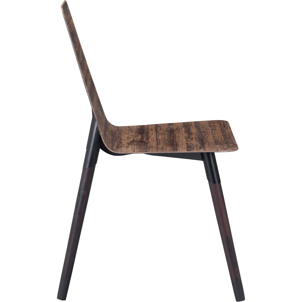 Isernia Side Chair Distressed Brown - Image 2