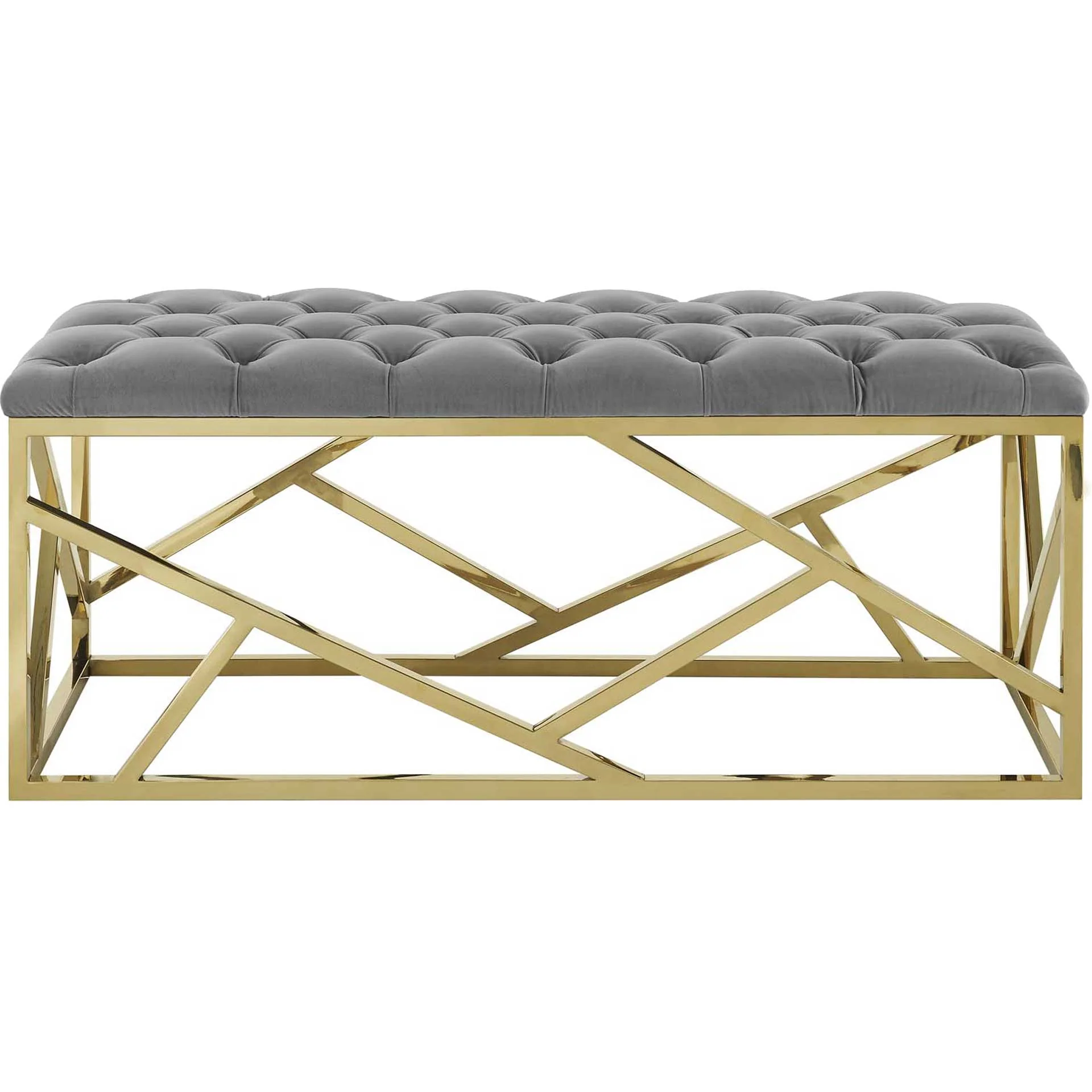 Ismael Bench Gold/Gray - Image 2