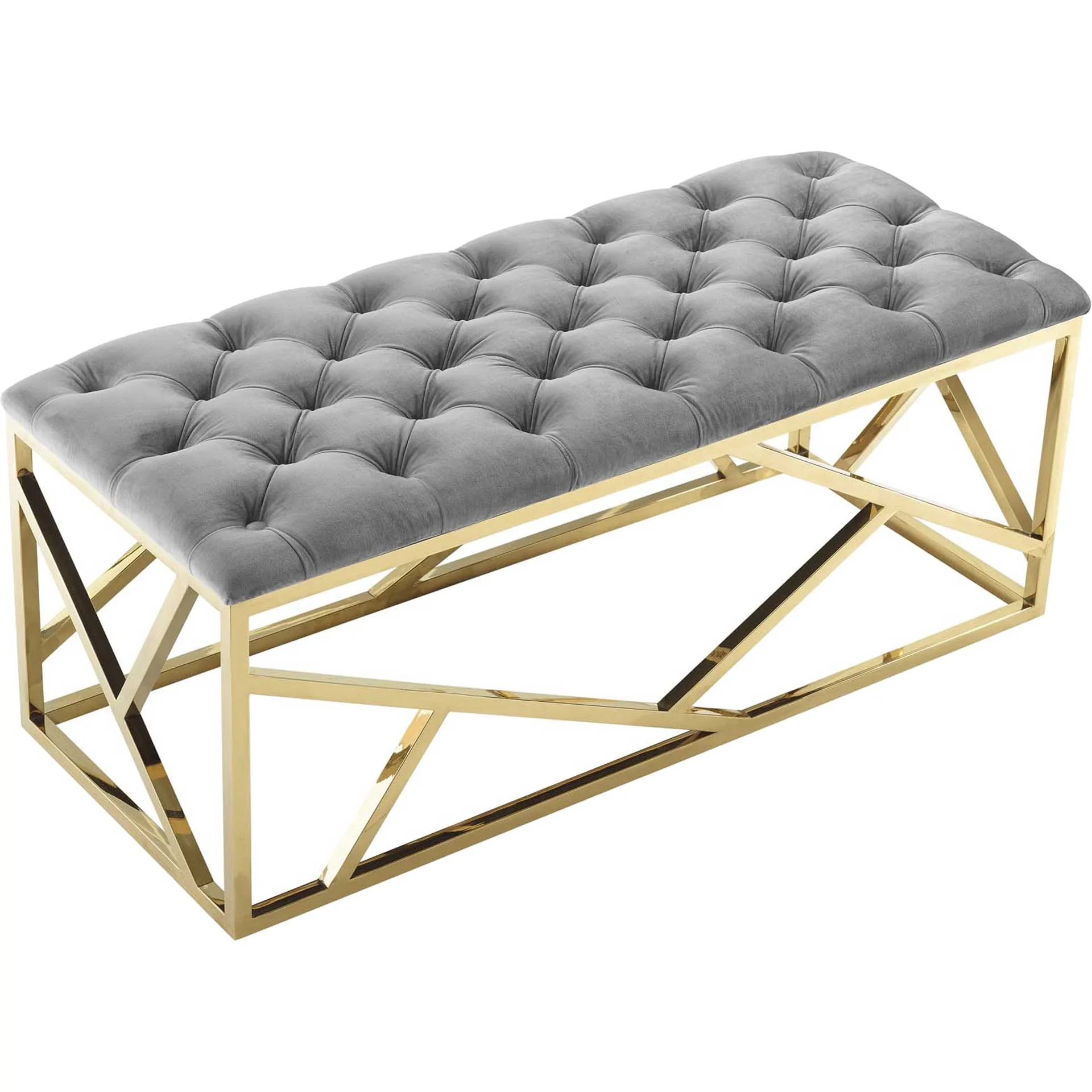 Ismael Bench Gold/Gray - Image 3
